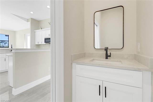 Bathroom featuring vanity
