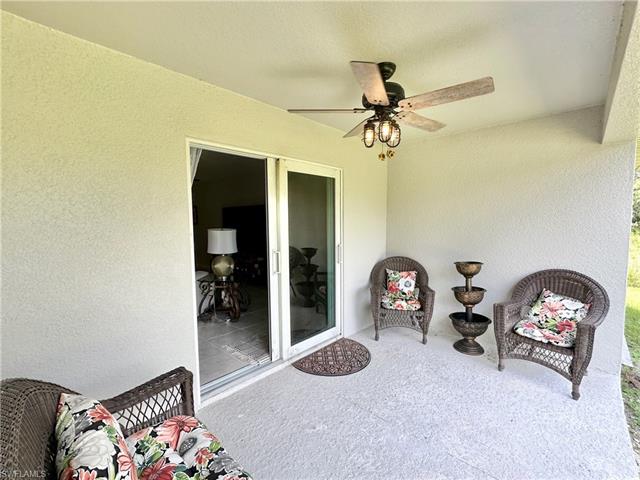 Under Trusses Lanai, Impact Slider, Ceiling Fan
