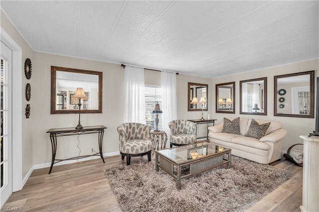 Living room with LVP floors throughout