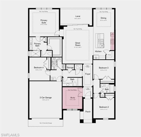 Structural options added include: extended garage, gourmet kitchen, study with double doors, and impact windows.
