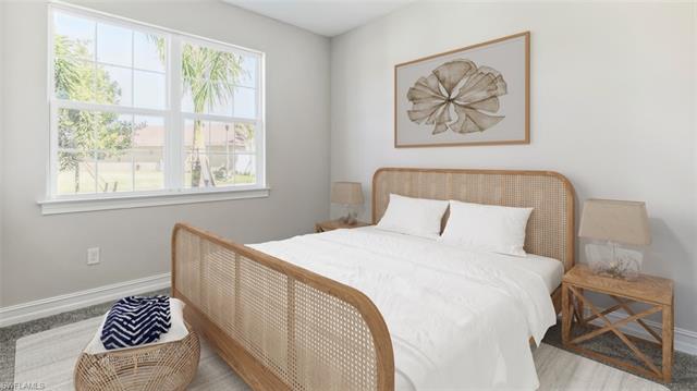 Bedroom featuring baseboards