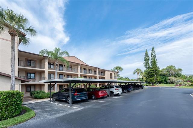 View of covered parking lot