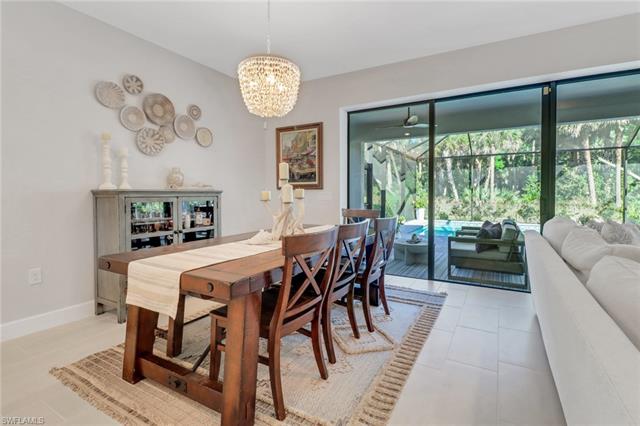 Spacious eating area